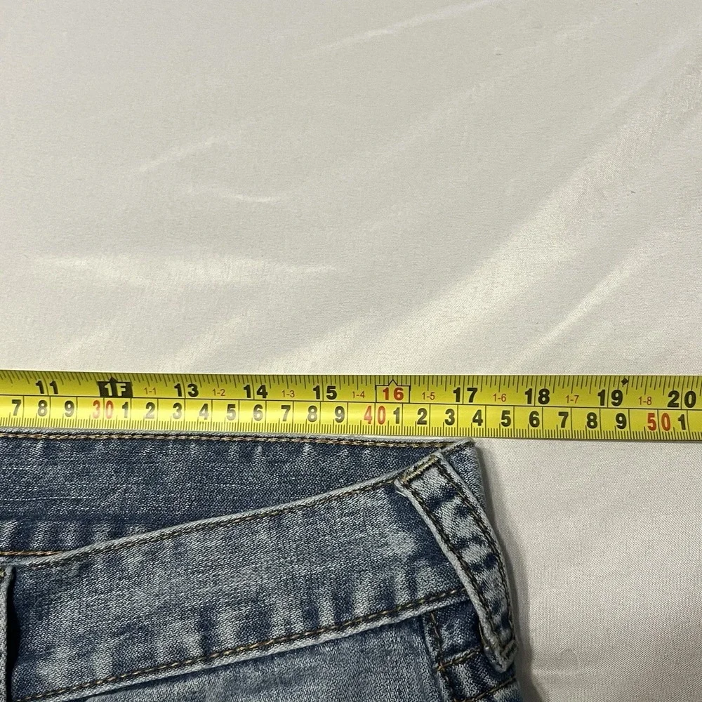 True Religion Rocco Relaxed Skinny Jeans Men's Size 34x32 Blue Acid Wash Skater